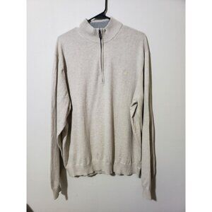 Izod 1/4 zip, long sleeve, mock neck, 100% cotton pullover sweater, size 2XL